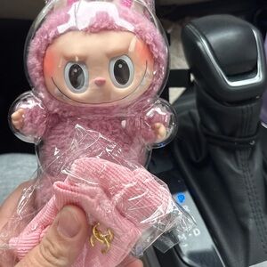 Pink Labubu with Outfit